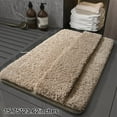 thumbnail image 2 of Luxury Plush Polyester Bathroom Mat: Soft, Non-Slip & Thick Pile Comfort!, 2 of 11