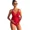 red, variant on Attraco Maternity Swimsuit One Piece V Neck Pregnancy Bathing Suit Tie Front Waist in Ruched Swimwear