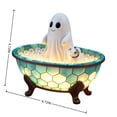 thumbnail image 3 of Halloween Ghost Bathtub Night Light, Stained Glass Warm LED Lamp, Cute Spooky Fall Decor for Bedroom Table, 3 of 8
