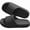 Black, variant on Unisex Cushioned EVA Shower Slides, EU Size 38-39, One-Piece Flexible Molding, Wave-Textured Outsole, For Bathrooms, Bedrooms, Dorm Showers, Black