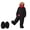 A#03-Black, variant on Silly Big Mouth Monster Onesie, Cozy Plush Homewear with Shoes, 2 Years-2XL