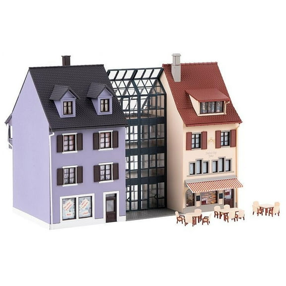 Faller HO Scale Building/Structure Kit Row of Small Town/Row Houses/Homes