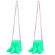 thumbnail image 1 of 2 zancos de plástico con forma de garra para entrenamiento de equilibrio, juguete deportivo para exteriores (verde, cuerda de color aleatorio), 1 of 7