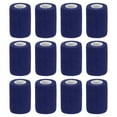 thumbnail image 1 of 12 rollos de cinta elástica adhesiva, vendaje elástico, 3" x 5 yardas, cinta para muñeca y rodilla, azul marino, 1 of 6