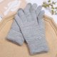 thumbnail image 3 of Guantes cálidos de invierno para hombre y mujer, manoplas de punto elásticas, Guantes de lana con dedos completos, Guantes de ganchillo para mujer, 3 of 5
