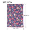 thumbnail image 3 of Pofeuu Skull colorful flower daisy Print Travel Document Organizer Passport Holder Men Women for Family (6.5 in x 4.5 in),Wallet Holder Credit Card Clutch Bag Case, 3 of 5