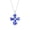 Blue, variant on Genuine Millefiori Murano Glass Necklace – Italian Artisan Jewelry in 925 Sterling Silver – Handcrafted in Murano, Italy-Blue