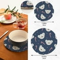thumbnail image 3 of Koala 2 Pack Pot Holders Trivets, Heat Resistant Hot Pads for Kitchen Table Decoration Trivets for Hot Dishes/Pot/Bowl/Teapot/Kitchen Hot Pads Trivets, 7" + 9.45", 3 of 7
