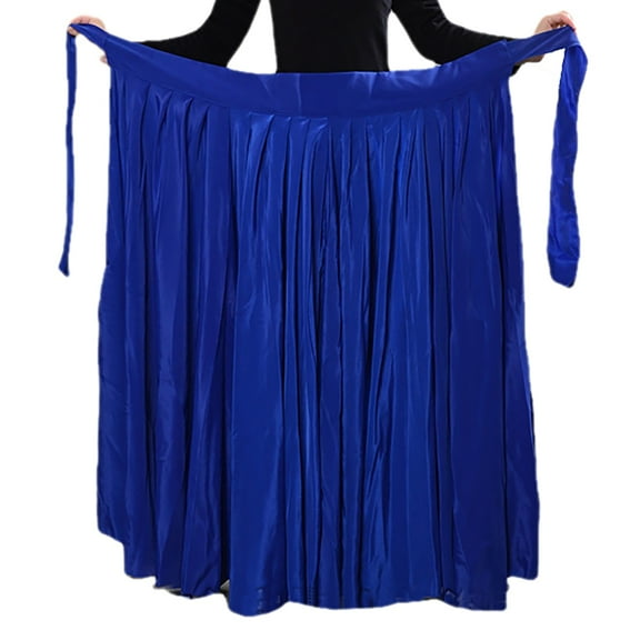 Long Flamenco Dance Wrap Skirt For Belly Tango Waltz Ballroom Latin Salsa Practice Performance