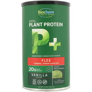 Biochem 100% Plant Protein+ Flex, Vanilla Flavor 11.6 Oz