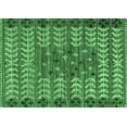 thumbnail image 1 of Ahgly Company Indoor Rectangle Abstract Emerald Green Modern Area Rugs, 2' x 4', 1 of 4