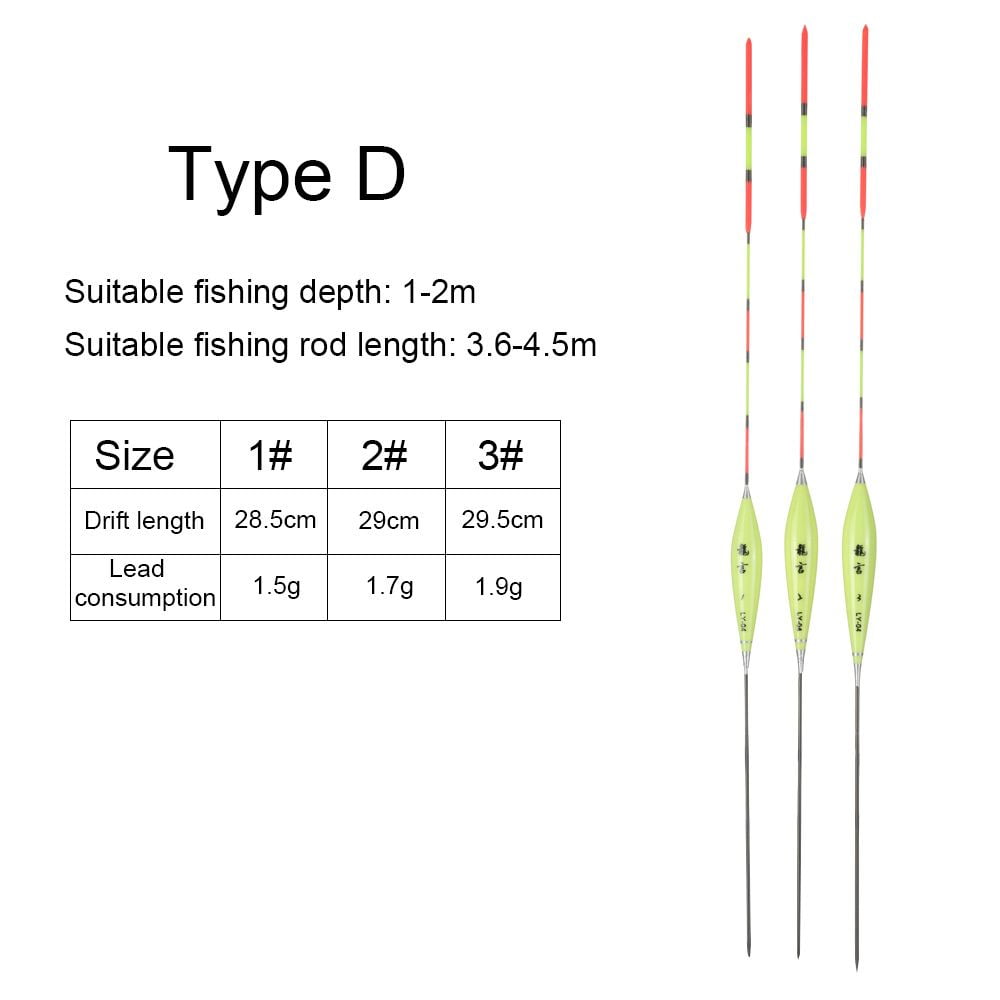 3pcs/set New Sensitive Fishing Tools Accessories Tail Bobber