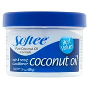 Softee Coconut oil Repairing Scalp Care Daily Conditioner with Jojoba Oil, 3 oz, Travel Size