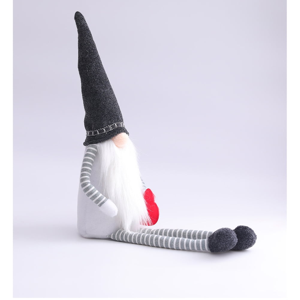 Lowestbest Plush Elf Decorations, Festival Gnomes Household Plush Decor for Kid, Black Lowestbest Plush Elf Decorations, Festival Gnomes Household Plush Decor for Kid, Black