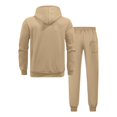 thumbnail image 4 of Curuila Sweatsuits Mens 2 Piece Outfit With Pocket Long Sleeve Letter Print Hooded Sweatshirt With Sweatpants Everyday Wear Comfort Tracksuit Size 2Xl, 4 of 5