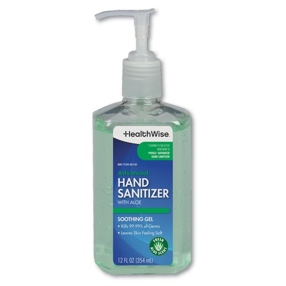 Gel Antibacterial HealthWise Aloe con Vitamina E 354 ml