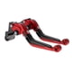 thumbnail image 1 of Palancas de freno y embrague cortas y largas para Kawasaki NINJA650R 2009-2016, palanca de freno ajustable de motocicleta, aleación de aluminio, cabeza roja, mango negro, 1 of 6