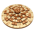 thumbnail image 3 of Number 50 Disc Turntable Ten Level Brain Burning Mathematical Toy Party Teenager Wooden Three-dimensional Puzzle, 3 of 4