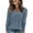 Blue, variant on Long Sleeve Shirts for Women Fall Sweater Tops Dressy Casual Blouses Pleated V Neck Tunic Tops for Leggings
