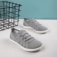 thumbnail image 5 of DLWKIPV Breathable Knit Sneakers for Women - Lightweight Lace-Up Comfort Shoes for Daily Walking & Casual Wear(GRAY,6.5), 5 of 6