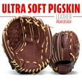 thumbnail image 4 of Franklin Sports RTP Pro Baseball Glove - Adult + Youth Fielding Mitt - 12.5" Righty - Brown, 4 of 7