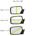 thumbnail image 4 of Fits 13-14 Outback, Impreza, XC Crosstrek, 14-16 Forester Left Driver Mirror Glass Lens 3 Options see details, 4 of 7
