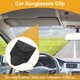 thumbnail image 2 of Clip para gafas de sol del coche Unique Bargains con soporte magnético universal para parasol de gafas de sol ante negro 13.5x11cm 1 Pcs, 2 of 7
