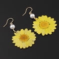 thumbnail image 4 of Pendientes de gancho de oro Fernando Pendientes Flores Margarita, 4 of 8