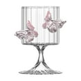thumbnail image 3 of Outoloxit Valentine's Day Wine Glasses, Butterfly Decorated Stemware, Hand-Blown Romantic Champagne Flutes for Couples, Elegant Goblets for Juice & Cocktails, Set of 1, 5.2 Inch Height, 3 of 7