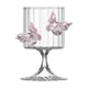 thumbnail image 2 of Copa de copa con tallo de mariposa | Copa de vino de vidrio soplado a mano | Copa de champán romántica y elegante | Vaso de vidrio transparente para San Valentín | Copa multiusos para jugo y vino, 2 of 6