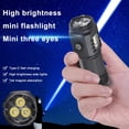 thumbnail image 3 of Wmool Super Bright Flashlights Three Eyes Clip Lights Mini Small Torch UK, 3 of 8
