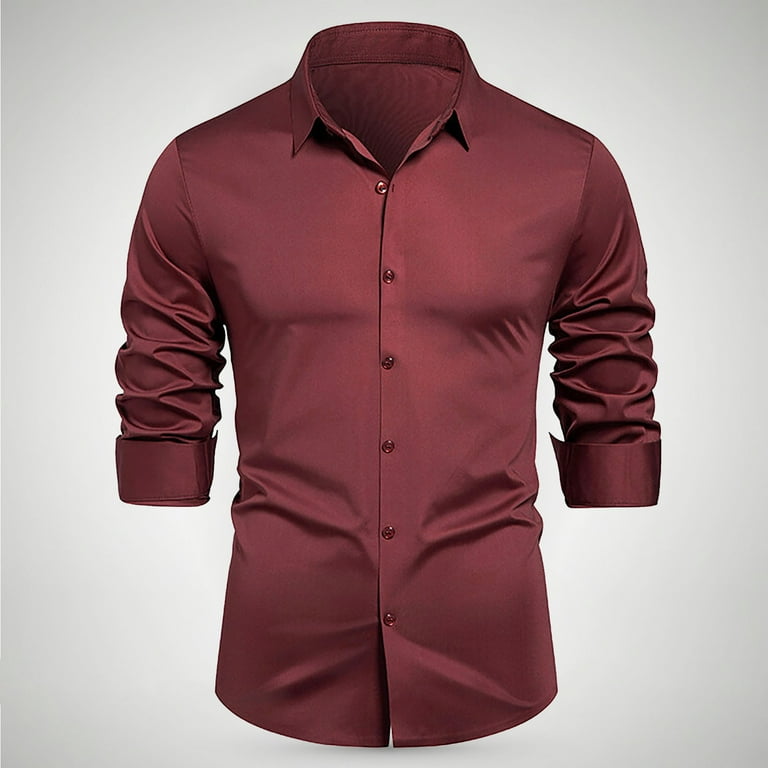 open lace back dress Amazon.com: Wine Red Smooth Silk Satin Shirt Mens Slim Fit Long Sleeve  Button Down Dress Shirts Brown M : Clothing, Shoes & Jewelry