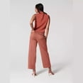thumbnail image 3 of Pantalones acampanados con microcintura que combinan con todo, pantalones de traje casuales con colgante adelgazante para mujer, 3 of 6