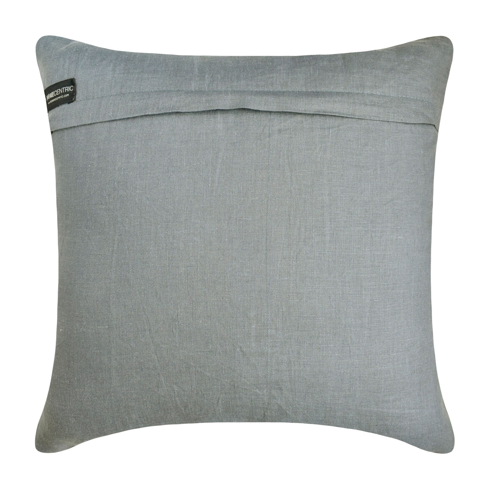 The HomeCentric Decorative Pillow Covers Blue Pack of 2, 20"x20" (50x50 cm) Corduroy & Linen Patchwork & Corduroy Cushion Covers For Sofa, Patchwork Modern Style - Cozy Cord Blue