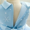 thumbnail image 4 of Alvivi Baby Flower Girl Snowflake Bowknot Tulle Dress Christmas Birthday Party Wedding Princess Gown Sky Blue 4-5, 4 of 6