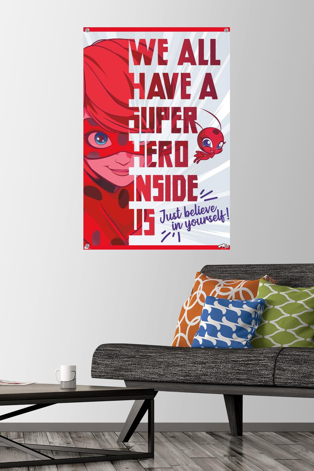 Miraculous - Hero Wall Poster with Pushpins, 22.375" x 34"