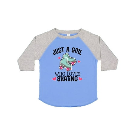 

Inktastic Just a Girl Who Loves Skating Gift Toddler Toddler Girl T-Shirt