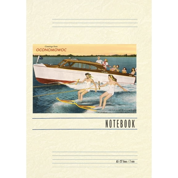 Vintage Lined Notebook Greetings from Lake Oconomowoc, (Paperback)