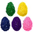 thumbnail image 1 of 5pcs Rattan Balls Egg Shape Rattan Woven Balls Party Decors (Assorted Color), 1 of 3