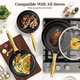 thumbnail image 2 of Set De Cocina De Antiadherente 6 pz Belug, Negros con Dorado, 2 of 5
