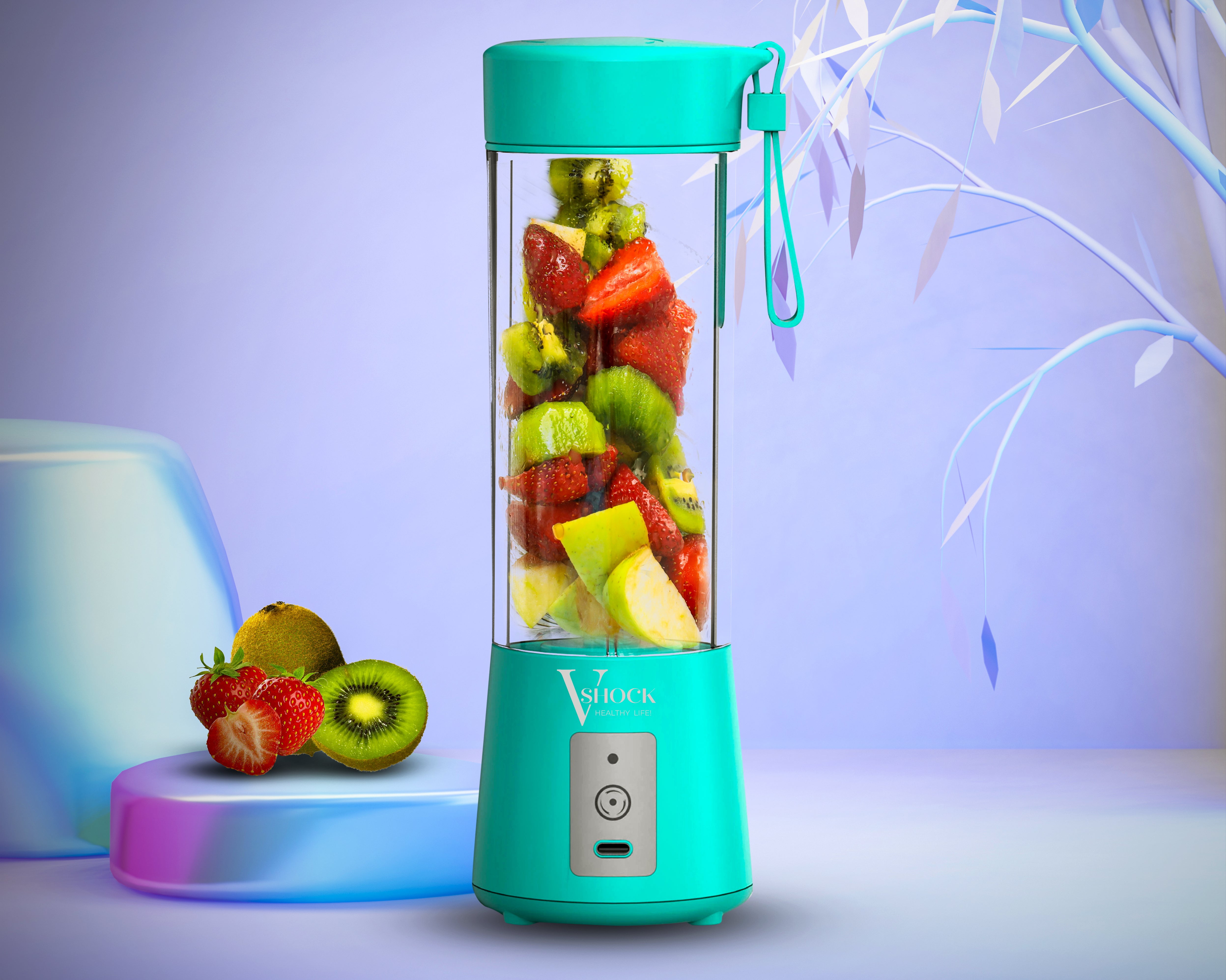 Portable Blender, Olivivi 2020 Mini Cordless Personal Blender for