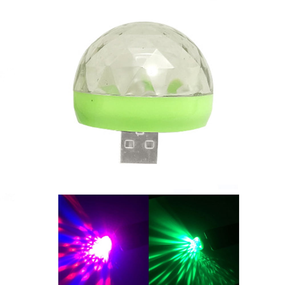 Mini Disco Light Rotating USB Ball Light RBG LED Lamp Portable Home Party Stage Light Random Color