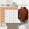 thumbnail image 3 of LANREMON Plus Size Sweatshirts for Women Crewneck Casual Tunic Tops Long Sleeve Shirts Womens Fall Pullover Tops Brown 24 Plus, 3 of 6