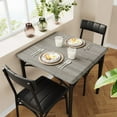 thumbnail image 3 of Small Dining Table Set for 2, Kitchen Table with 2 Upholstered Chairs, for Small Space, Apartment, Home, Studio, 3 of 9