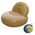 thumbnail image 4 of Sofá inflable Sofá perezoso con bomba Cómoda silla inflable individual para Beige, 4 of 9