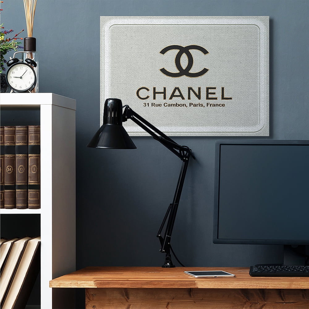 Stupell Industries French Glam Fashion Sign Designer Style Brand Canvas Wall Art by Ziwei Li