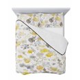 thumbnail image 7 of Yellow Grey Botanical Twin XL Size Down Alternative Comforter, Lightweight Comforter Quilt Bedding Set with Pillow Shams Spring Floral Watercolor All Seasons Bed Comforter Duvet Insert 68"x98", 7 of 7