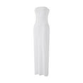 thumbnail image 5 of Liacowi Women Beach Long Dress Bodycon Dress Sleeveless Off Shoulder Knit See Through Party Holiday Dress, 5 of 9