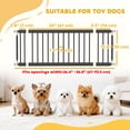 thumbnail image 3 of PawHut 26"-37" Dog Gate, 14" Tall Pet Gate with 2 Extension, Black, 3 of 10