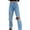 Blue, variant on Sngxgn Jeans for Women Fit Washed Jean Denim Pants(Blue,XXL)
